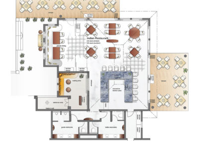 hotel-design-indian-restaurant-floor plan-luxury